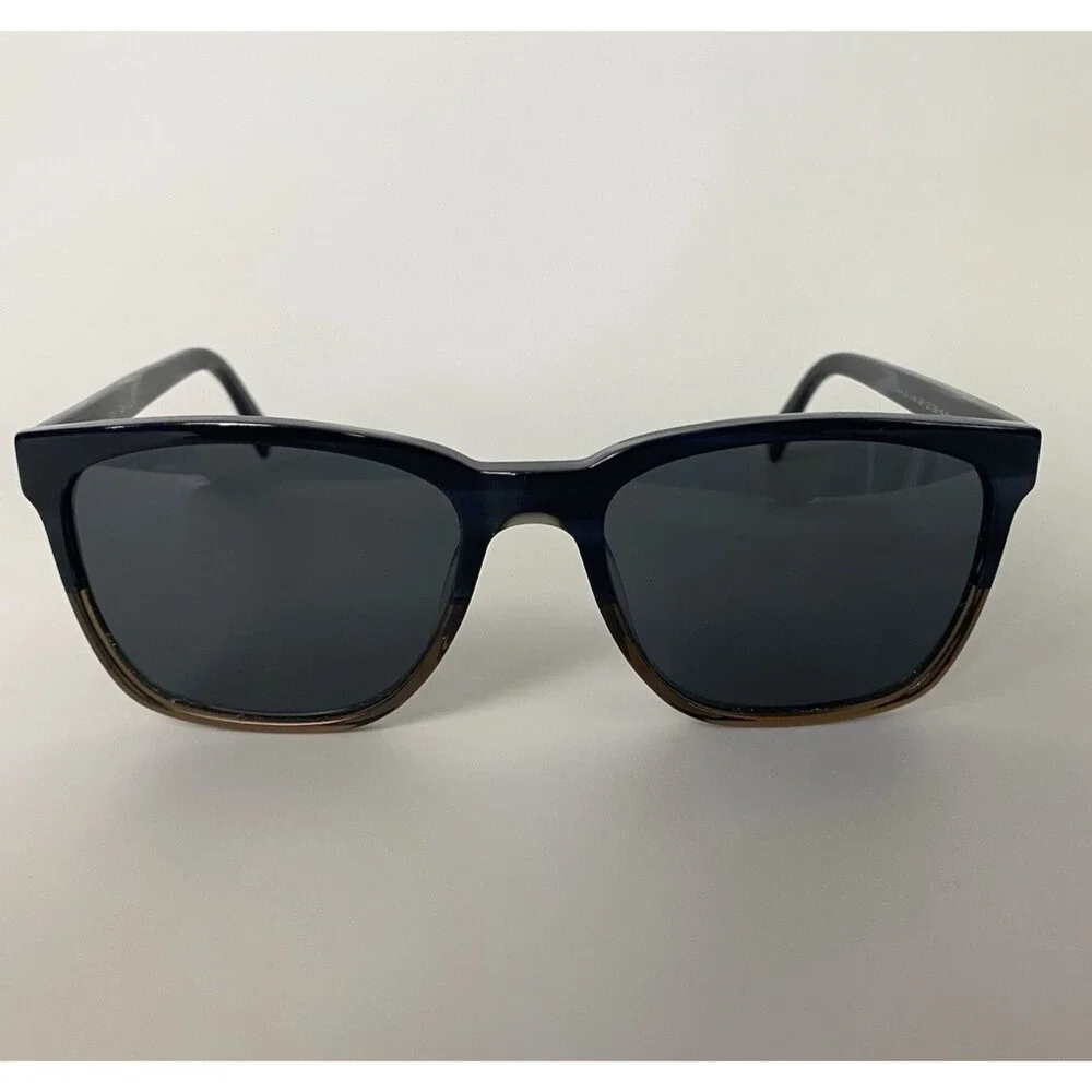 Warby Parker Barkley XW LBF 125 Sunglasses Blue Brown 59-19-150